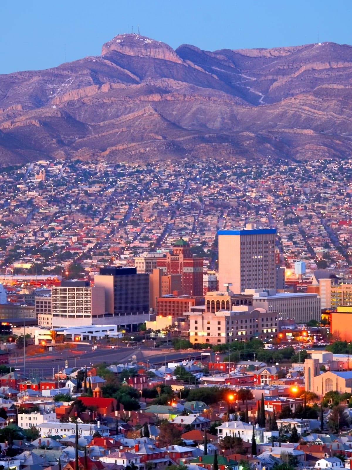 El Paso Texas desert mountains and city skyline