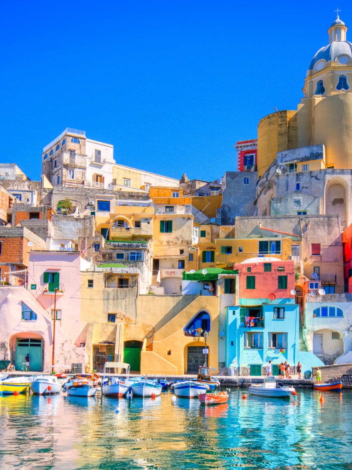 Naples, Italy with Vesuvius