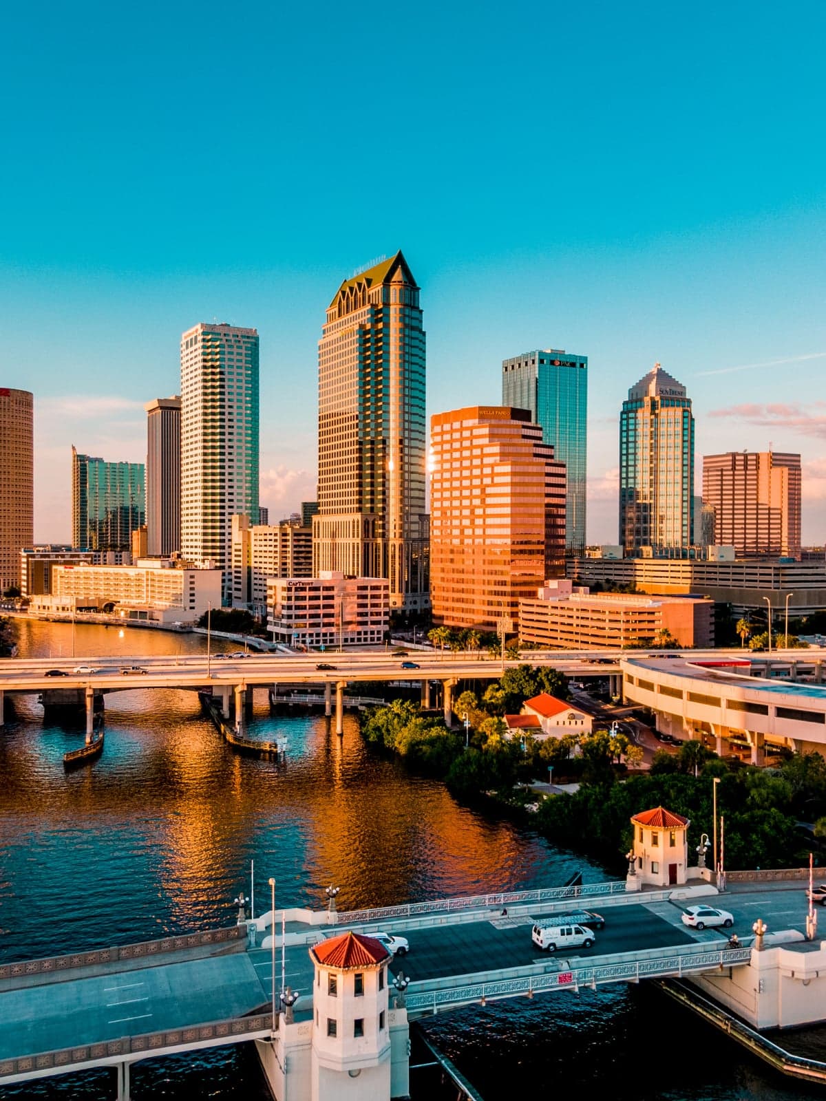 Tampa Florida waterfront and downtown skyline