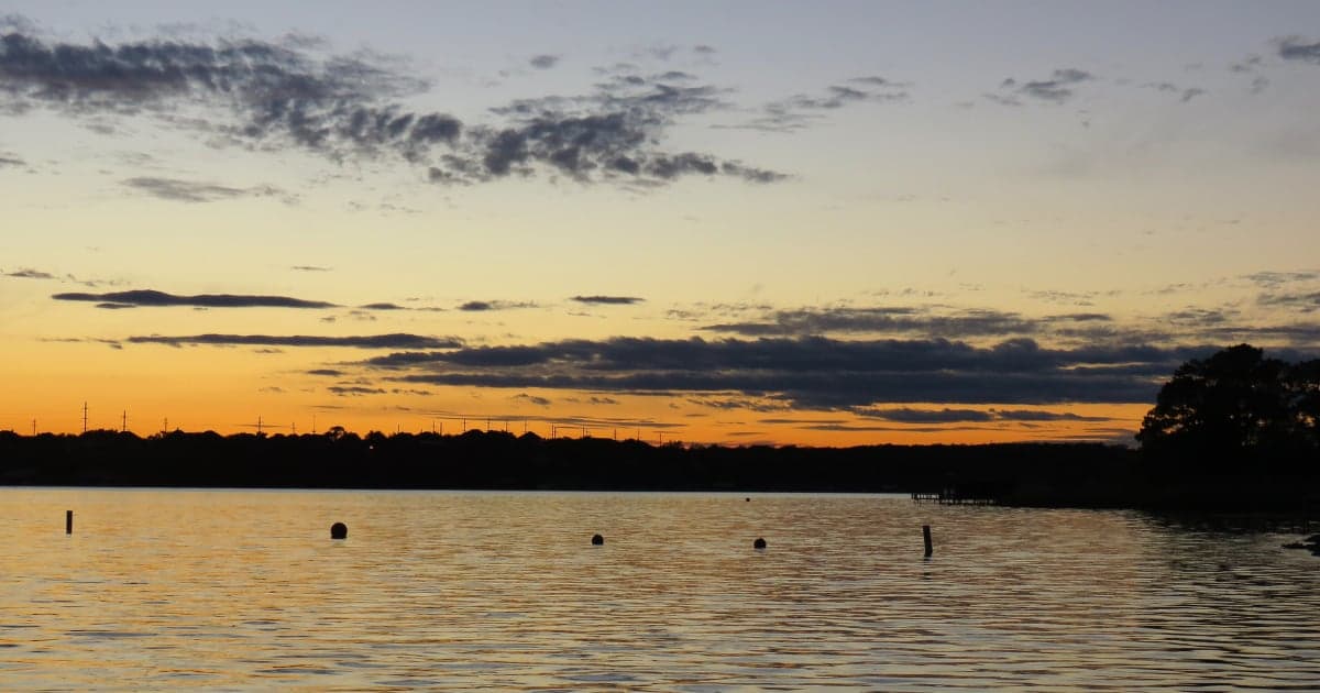 Historic Granbury town square with Victorian buildings and shops