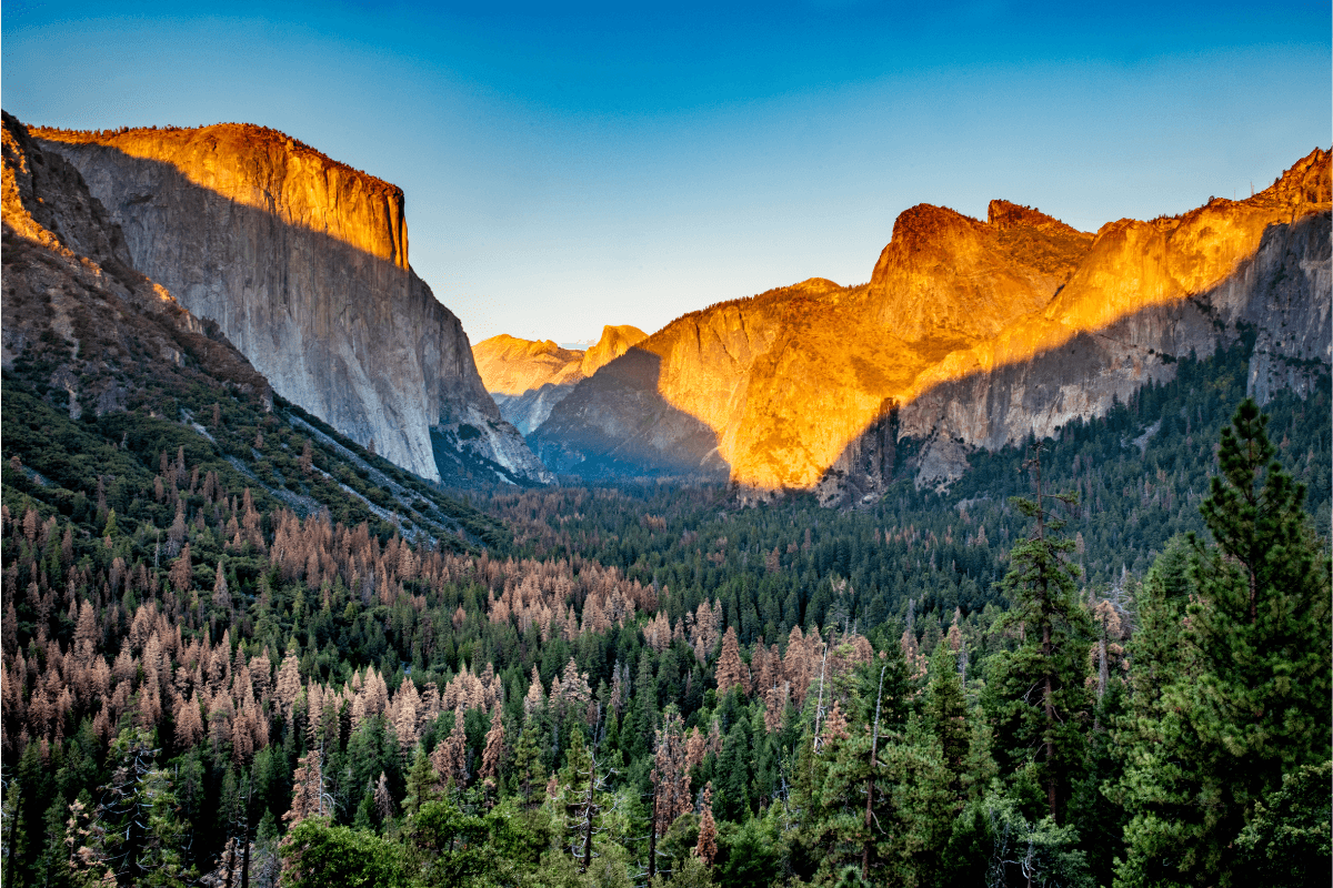 Yosemite National Park California - granite cliffs and waterfalls for summer travel from Dallas